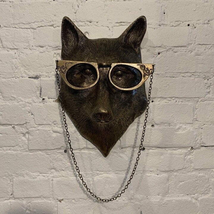 WildDécor Tierkopf Wanddekoration | Handgefertigt | Einzigartige Deko für Zuhause | Naturinspirierter Look