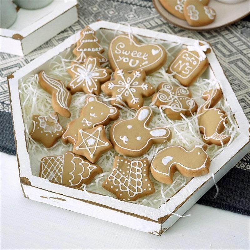 RustiStyle Holztablett-Set | Rustikales Design | Vielseitig verwendbar | Dekoration und Servieren