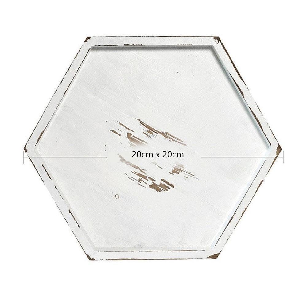 RustiStyle Holztablett-Set | Rustikales Design | Vielseitig verwendbar | Dekoration und Servieren