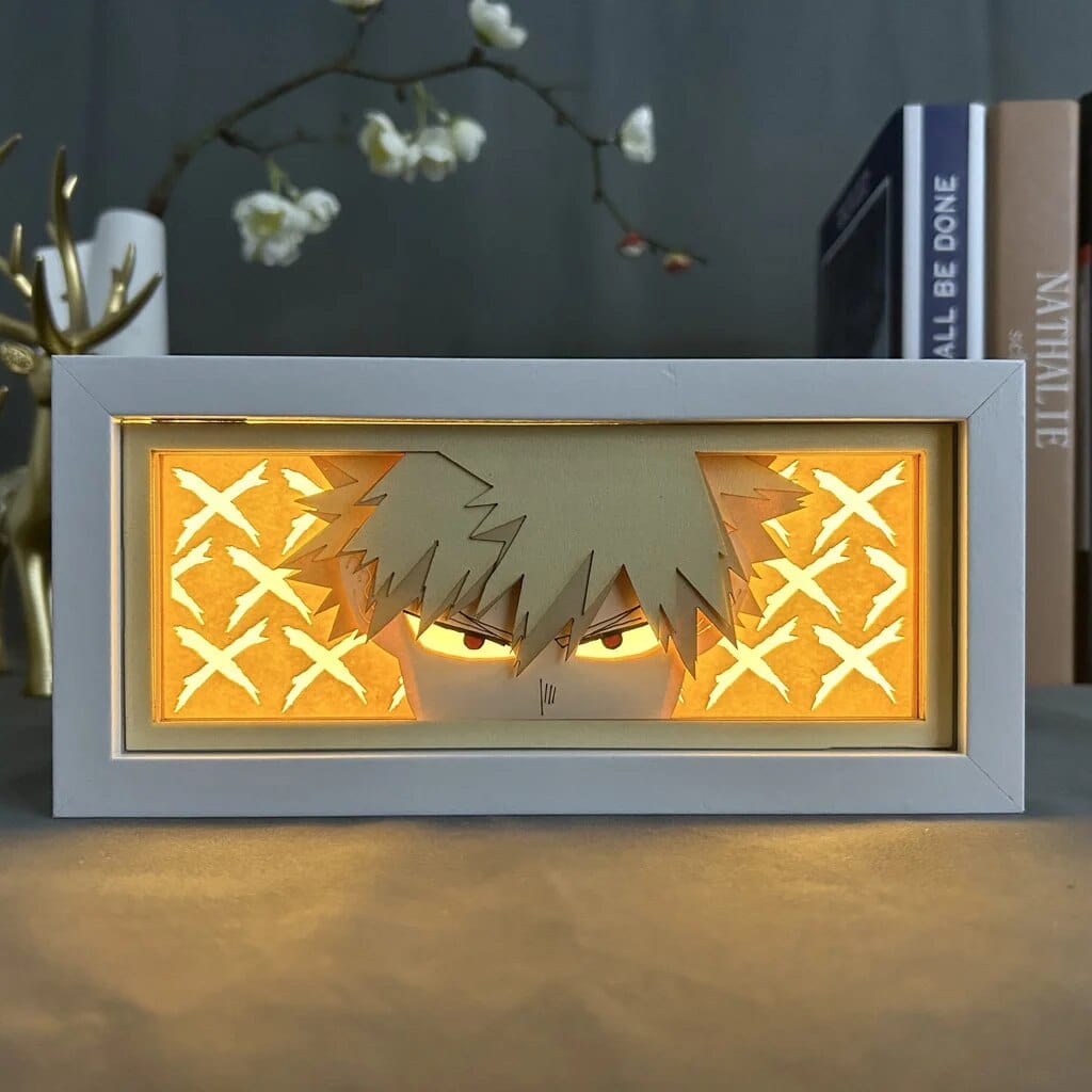 LumeShin 3D LED Nachttischlampe | Anime Stimmungslicht | Dekorative Lampe für Zuhause & Schlafzimmer | USB Nachtlicht