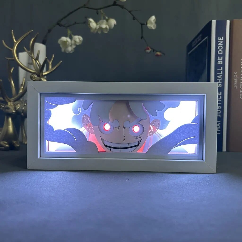 LumeShin 3D LED Nachttischlampe | Anime Stimmungslicht | Dekorative Lampe für Zuhause & Schlafzimmer | USB Nachtlicht