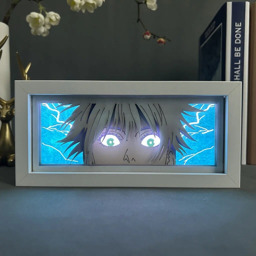 LumeShin 3D LED Nachttischlampe | Anime Stimmungslicht | Dekorative Lampe für Zuhause & Schlafzimmer | USB Nachtlicht