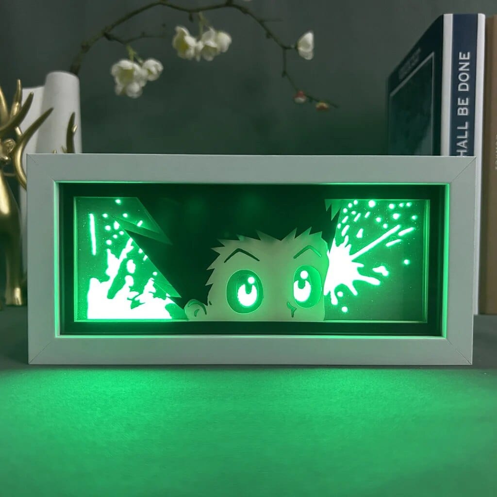LumeShin 3D LED Nachttischlampe | Anime Stimmungslicht | Dekorative Lampe für Zuhause & Schlafzimmer | USB Nachtlicht