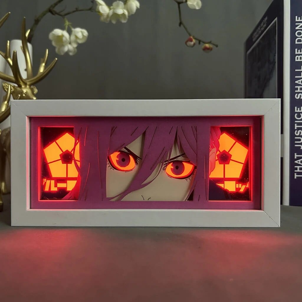 LumeShin 3D LED Nachttischlampe | Anime Stimmungslicht | Dekorative Lampe für Zuhause & Schlafzimmer | USB Nachtlicht