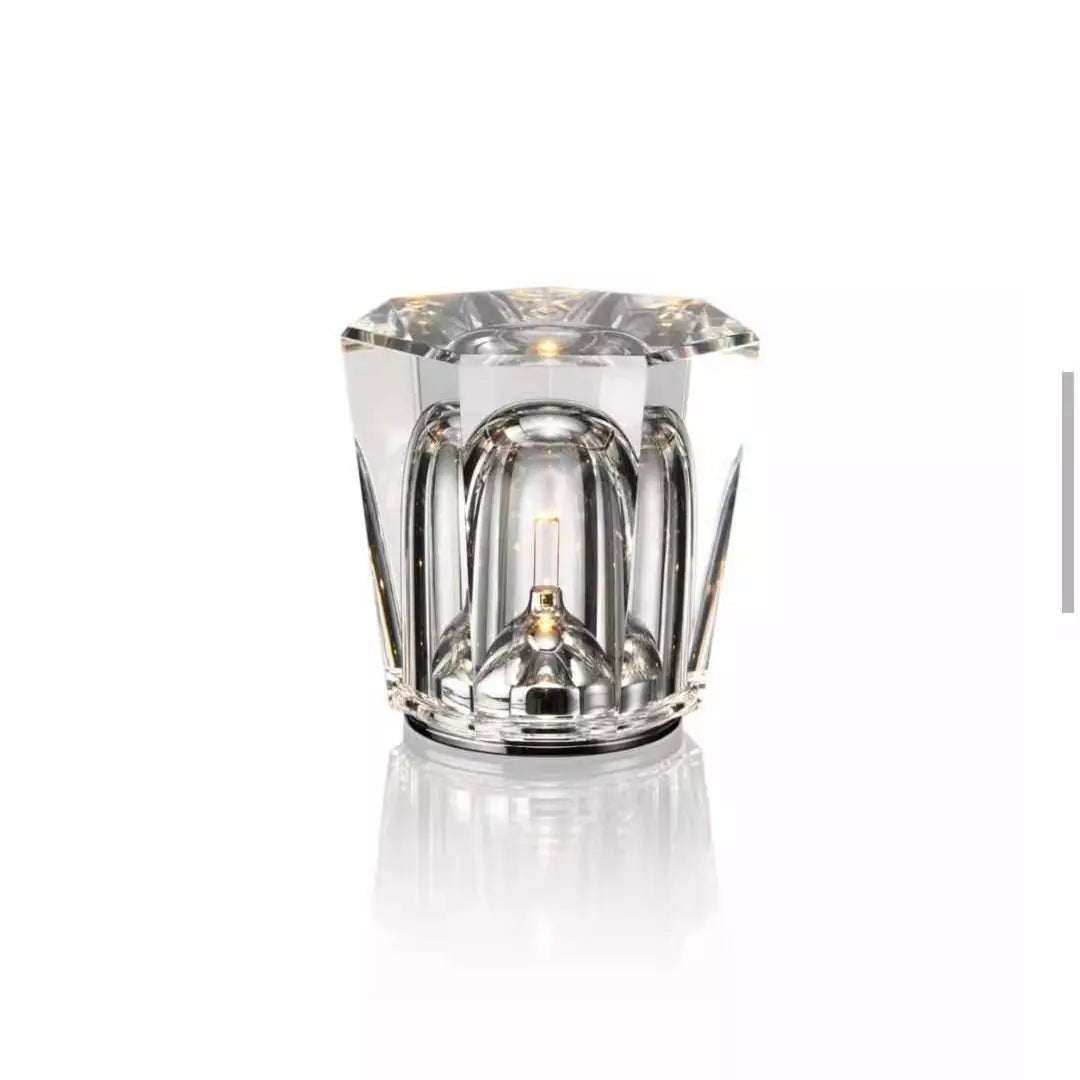Luminique Aura Kabellose Kristall Tischlampe | LED-Stimmungslicht | Luxuriöse Beleuchtung für Zuhause