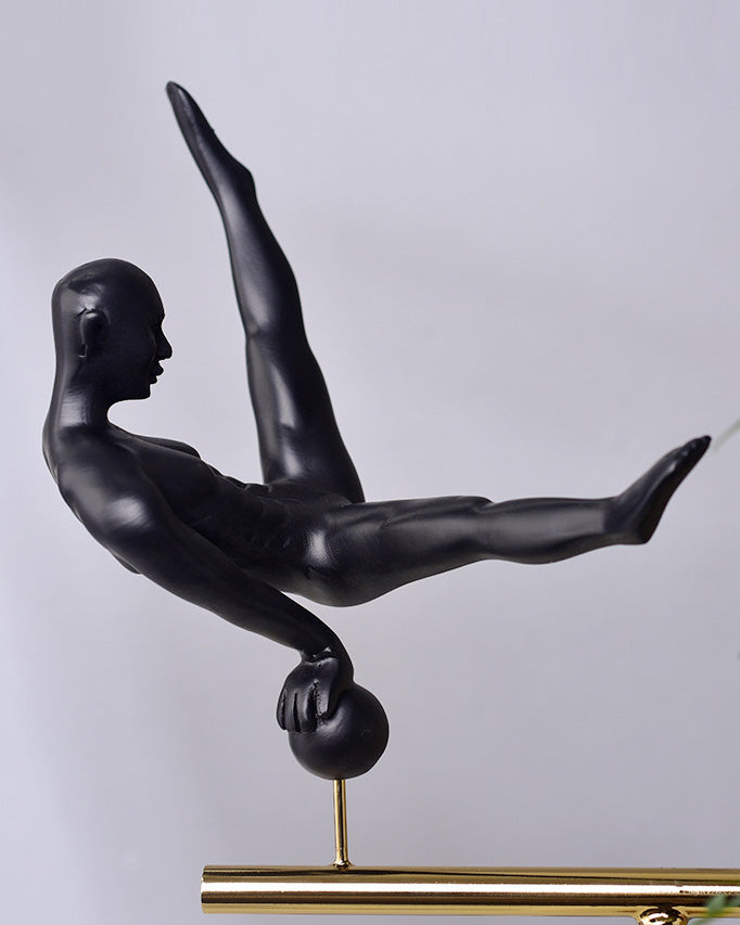 FlexionArt Moderne Gymnastik-Skulptur | Elegante Dekofigur | Stilvolle Wohnkultur für Zuhause und Büro