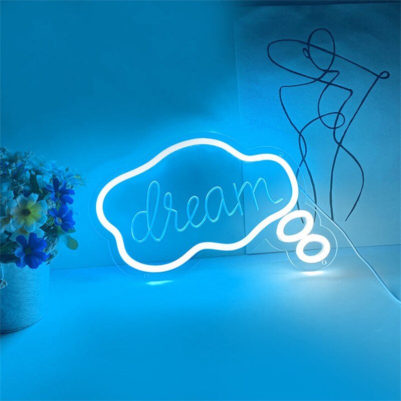 LumiDream Neon LED Wandlampe | Modernes Design | Perfekte Beleuchtung für Zuhause und Büro