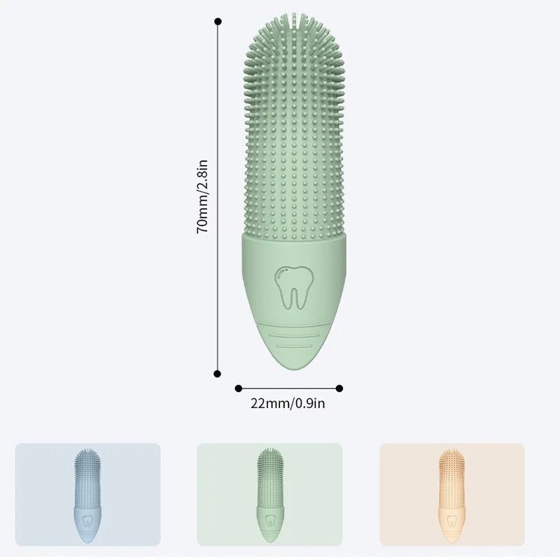 PetEase 360° Fingerzahnbürste für Hunde | Effektive Zahnpflege | Schonend & Einfach | Für saubere Hundezähne