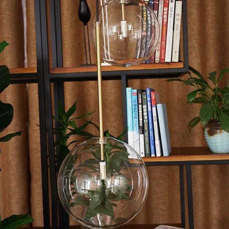 CrystalHollow Glas Pendelleuchte | Elegantes Design | Dimmbares Licht | Stilvolle Beleuchtung für Zuhause