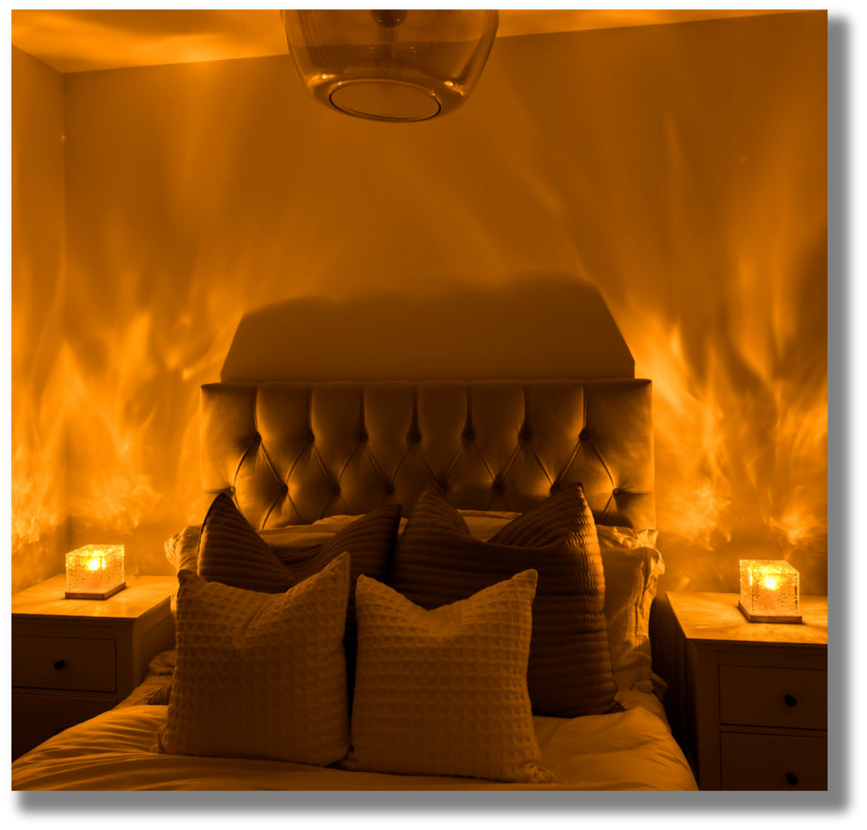 CrystalNova Dynamische LED-Projektionslampe | Kristalleffekte | Stimmungslicht | Dekorative Beleuchtung