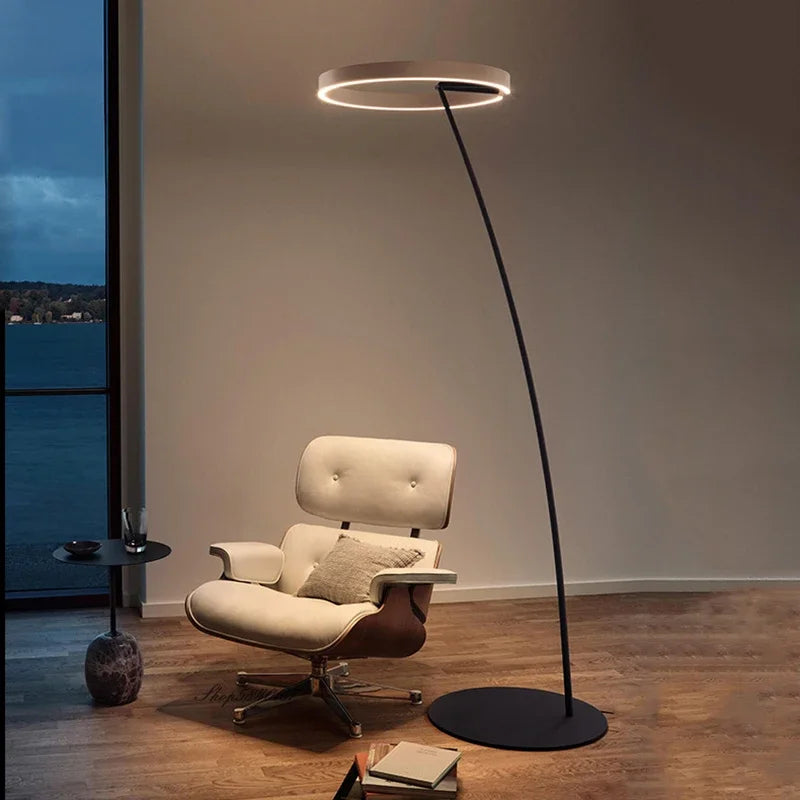 ArcoNova Nordic LED Designer Stehleuchte | Modernes Design | Dimmbar | Elegante Beleuchtung für Wohnzimmer & Büro