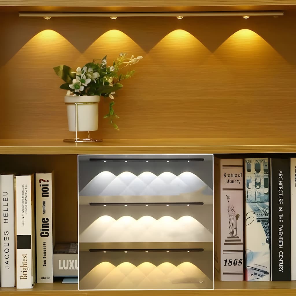 BrightSense Kabelloses Smart LED Lichtsystem | Bewegungsmelder | Wiederaufladbar & Energiesparend | In Verschiedenen Größen