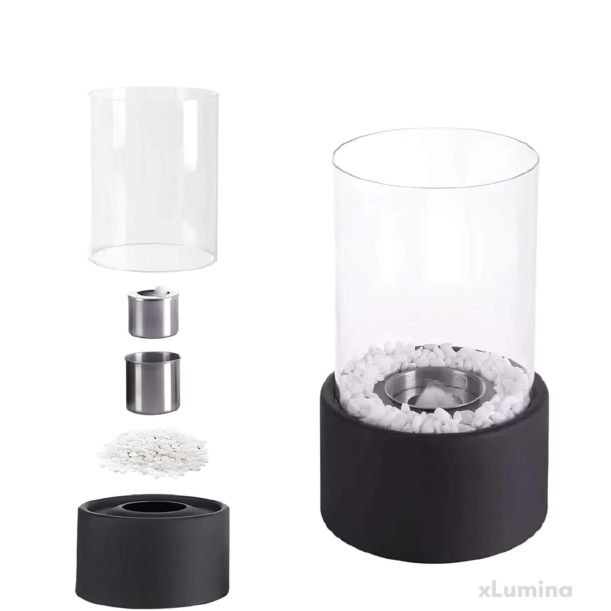 Flamea Öllampe | Dekorative Flammenleuchte | Windfest | Perfekt für Terrasse & Garten