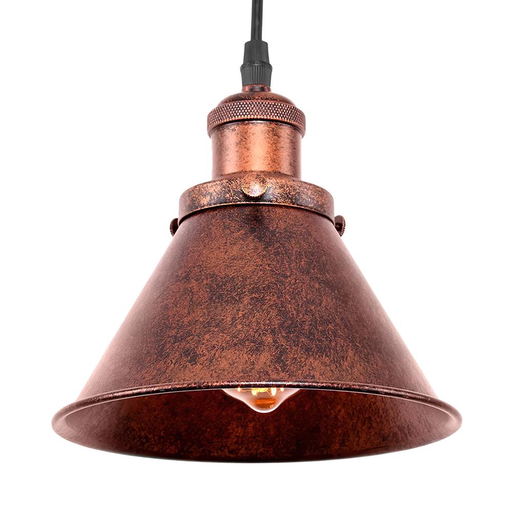 BrassNova Industrielle Vintage-Pendelleuchte | Antikes Kupferdesign | Retro Deckenlampe