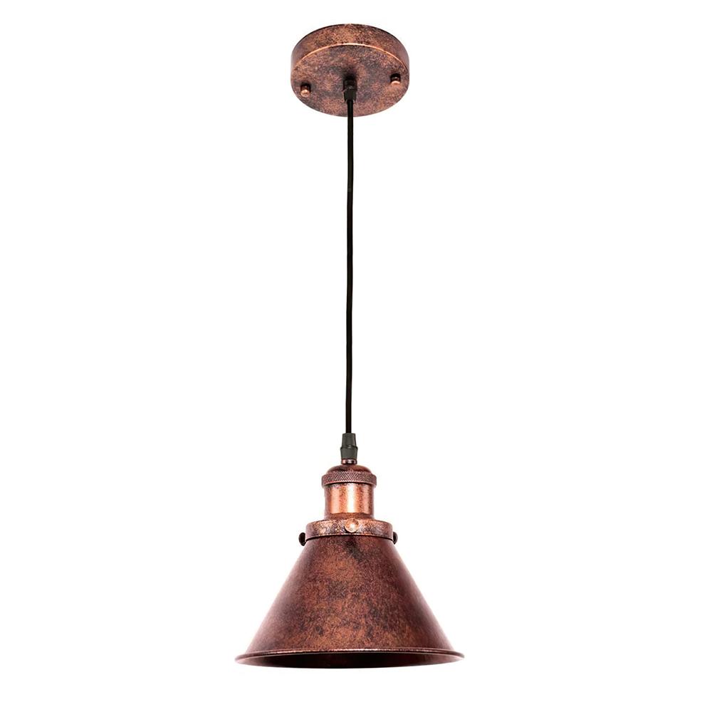 BrassNova Industrielle Vintage-Pendelleuchte | Antikes Kupferdesign | Retro Deckenlampe