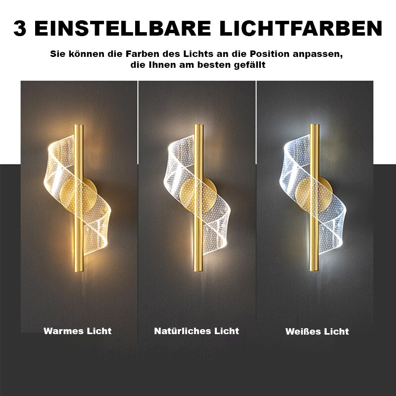 LumiPillar Luxuriöse Wandleuchte mit Glaskandelaber | Elegante Beleuchtung | Premium-Design