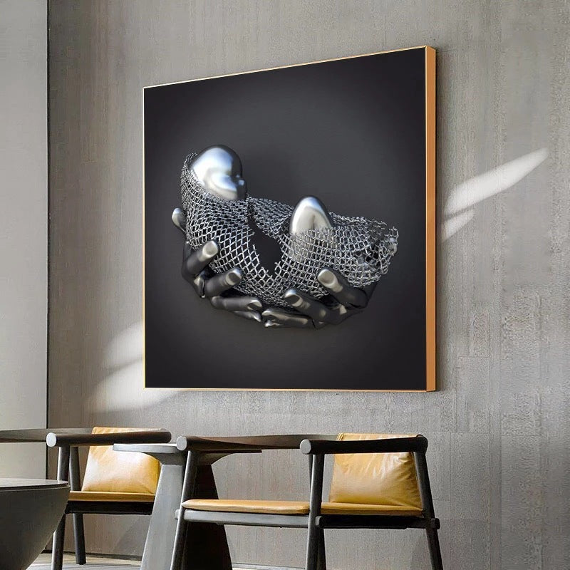 CradleCharm Babywiege Leinwanddruck | Zeitlose Wandkunst | Elegante Dekoration für das Kinderzimmer