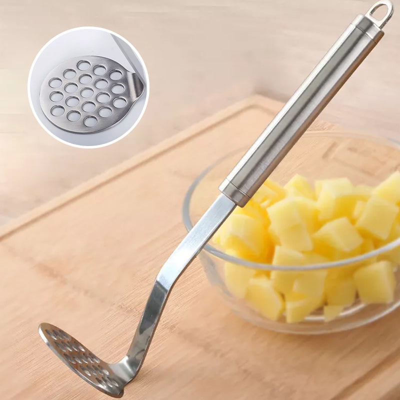 MashPro Edelstahl Kartoffelstampfer | Robustes Küchenwerkzeug | Perfekt für Pürees & mehr