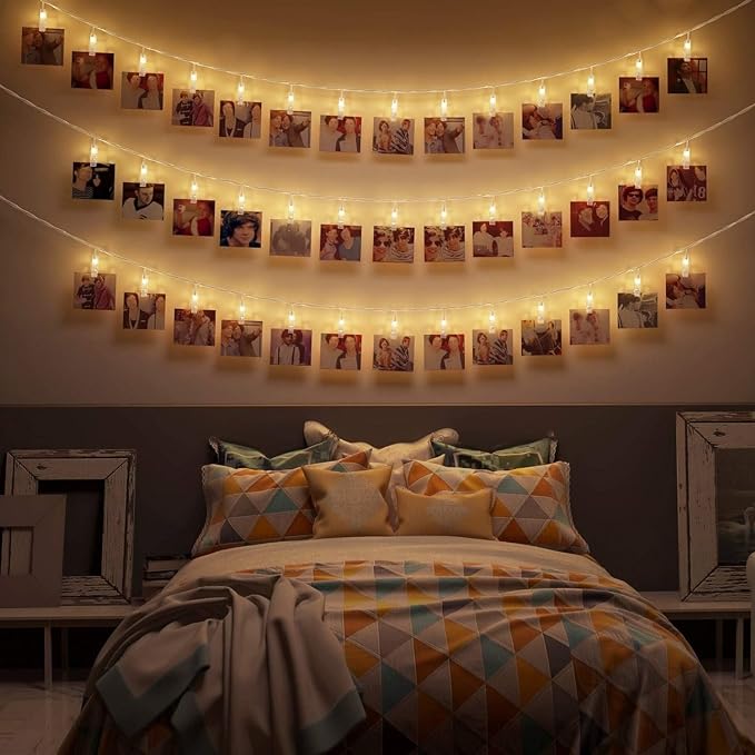 GlowLine LED-Fotolinie | Kreative Beleuchtung | Erinnerungen Erstrahlen Lassen | Deko für Zuhause