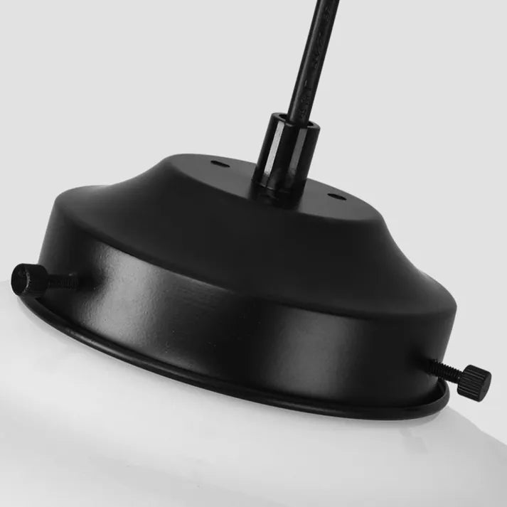 GlasElegance Vintage Pendelleuchte | Milchglas & Geometrisches Design | Wohnzimmer | Esszimmer | Retro-Stil