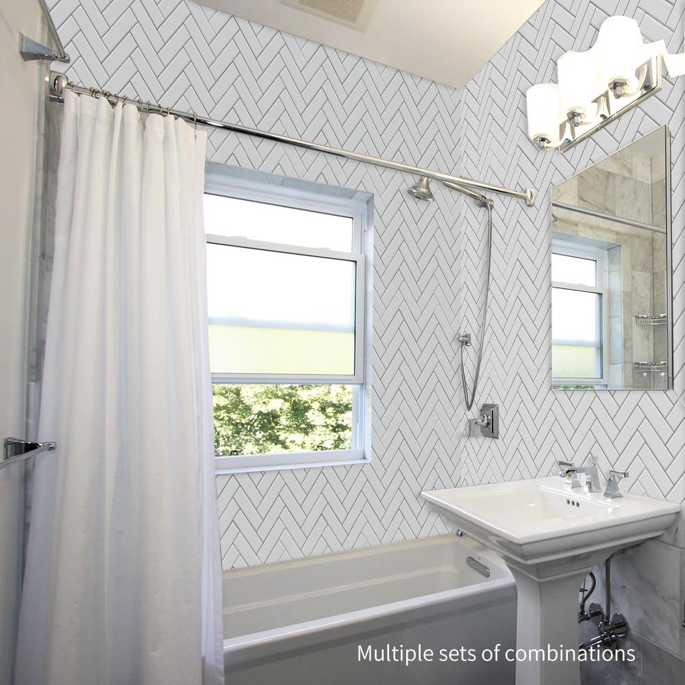 TileStyle Selbstklebende Fliesenaufkleber im Fischgrät-Muster | Moderne Wandgestaltung | Einfach anzubringen & langlebig