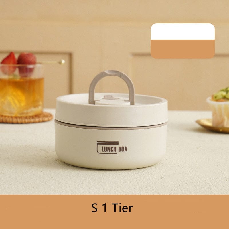 ThermoTote Edelstahl Lunchbox | Isoliert | Auslaufsicher | Ideal für Arbeit und Schule