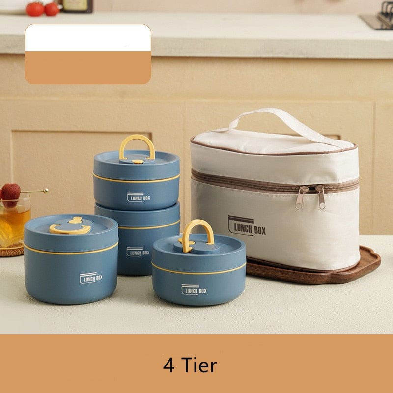 ThermoTote Edelstahl Lunchbox | Isoliert | Auslaufsicher | Ideal für Arbeit und Schule
