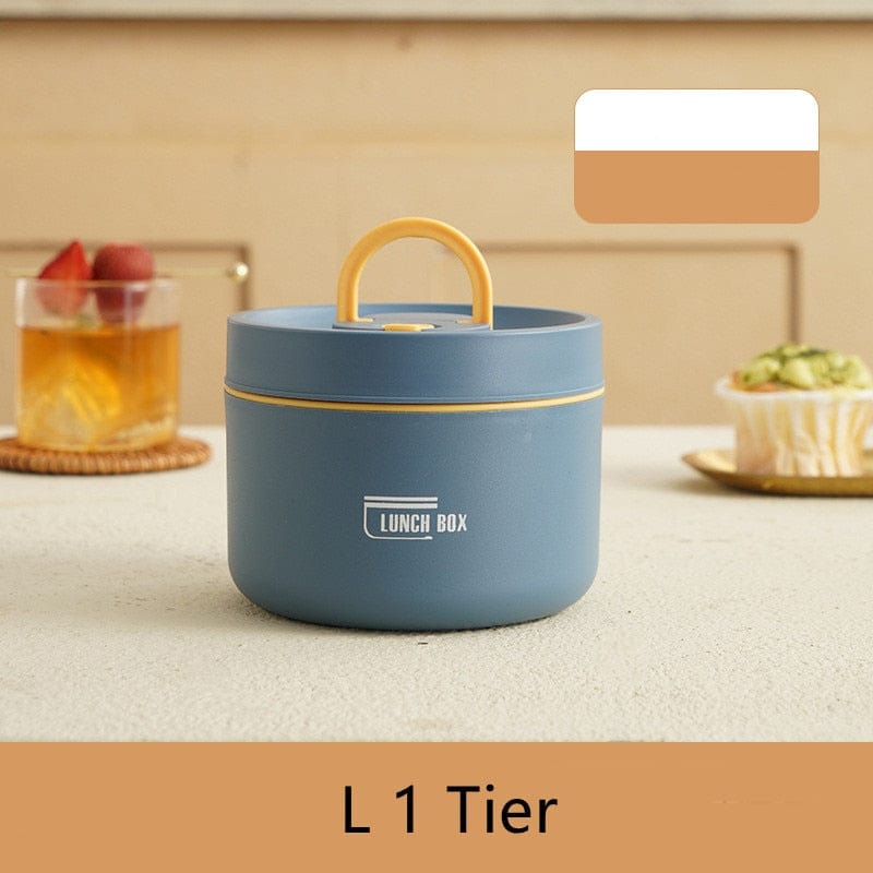 ThermoTote Edelstahl Lunchbox | Isoliert | Auslaufsicher | Ideal für Arbeit und Schule