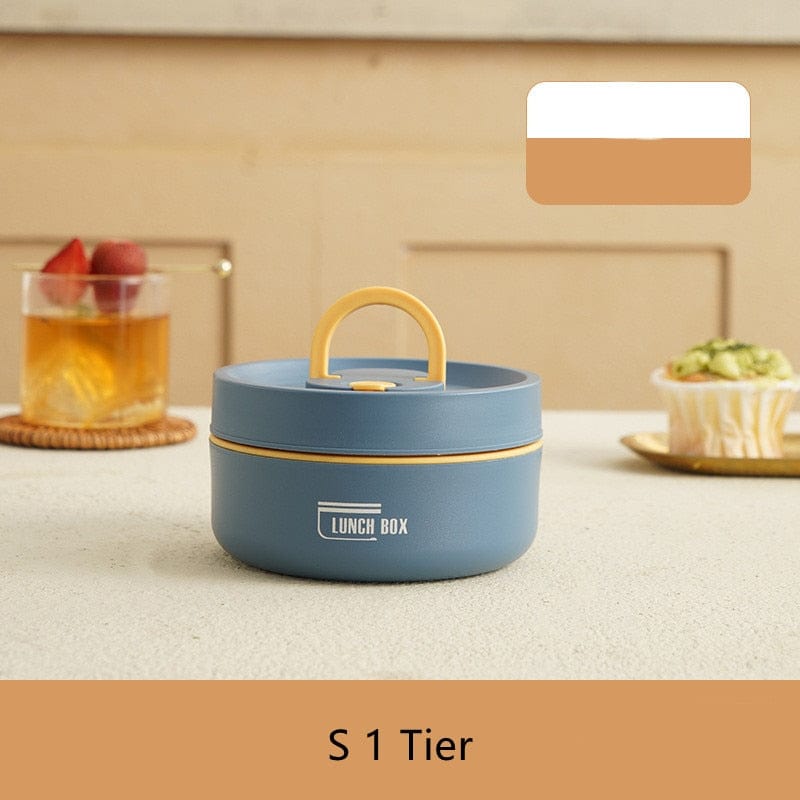 ThermoTote Edelstahl Lunchbox | Isoliert | Auslaufsicher | Ideal für Arbeit und Schule