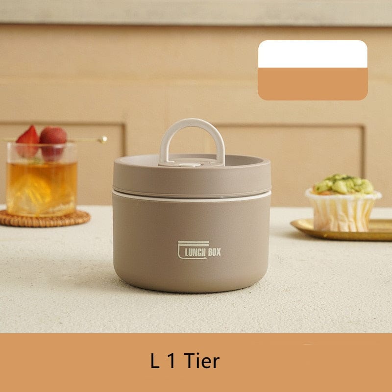 ThermoTote Edelstahl Lunchbox | Isoliert | Auslaufsicher | Ideal für Arbeit und Schule