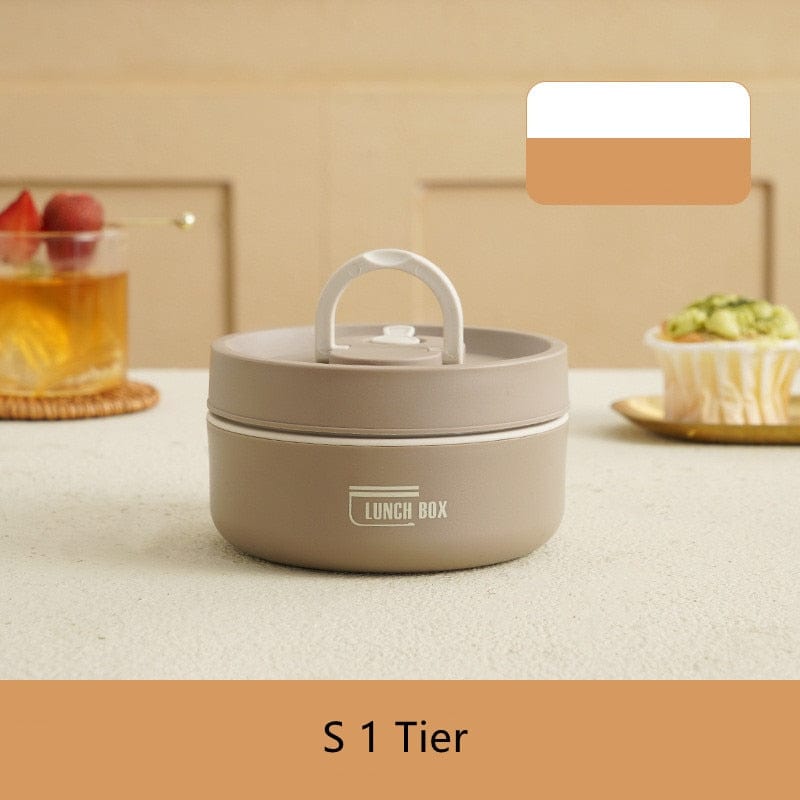 ThermoTote Edelstahl Lunchbox | Isoliert | Auslaufsicher | Ideal für Arbeit und Schule