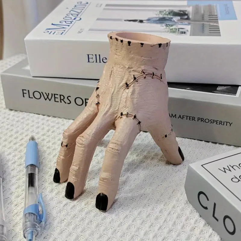 MysticHand Spooky Stiftehalter | Kreativer Schreibtisch-Organizer | Halloween Dekoration | Unheimliche Hand