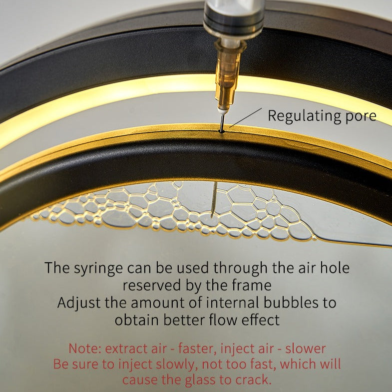 LumenFlow Quicksand 3D USB Tischlampe | Nachtlicht mit Touch-Schalter | 7 Farben