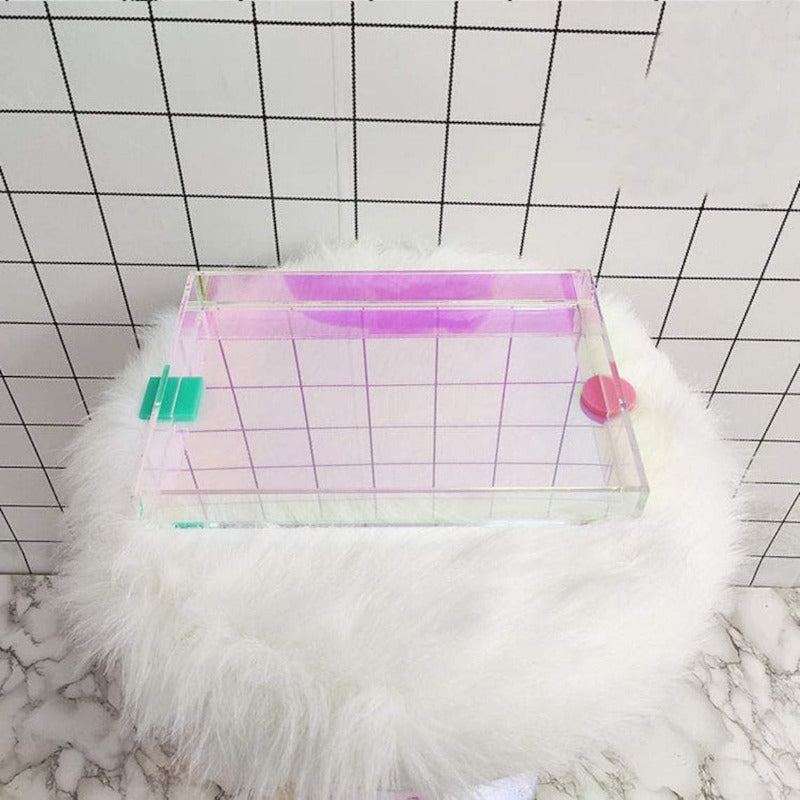 AcryCraft Rechteckige Acryltabletts | Klare Design-Schalen | Vielseitig & Modern | Perfekt für Deko & Organisation