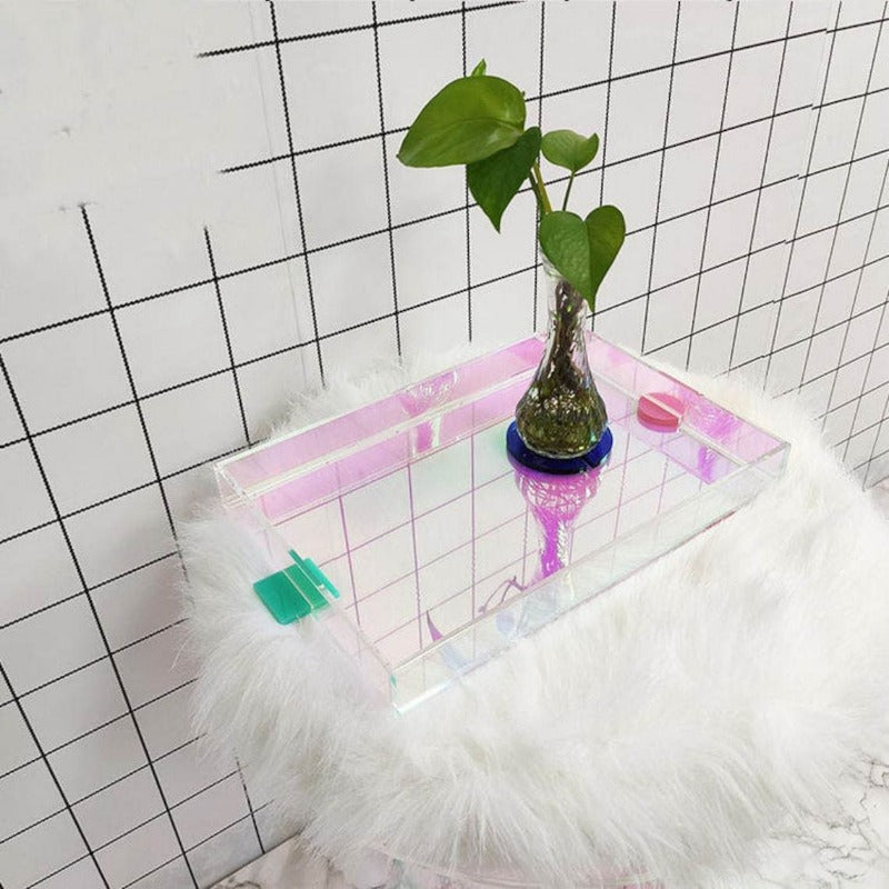 AcryCraft Rechteckige Acryltabletts | Klare Design-Schalen | Vielseitig & Modern | Perfekt für Deko & Organisation
