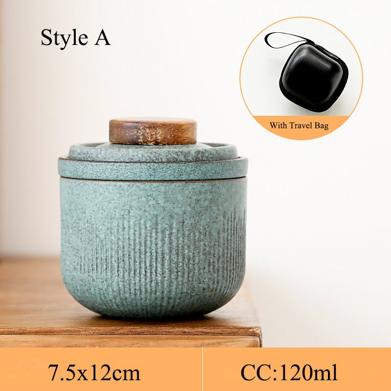 TravelBrew Gaiwan Teeset | Kungfu-Teezeremonie für unterwegs | Ideales Reisegeschenk mit Teekanne & Teetasse