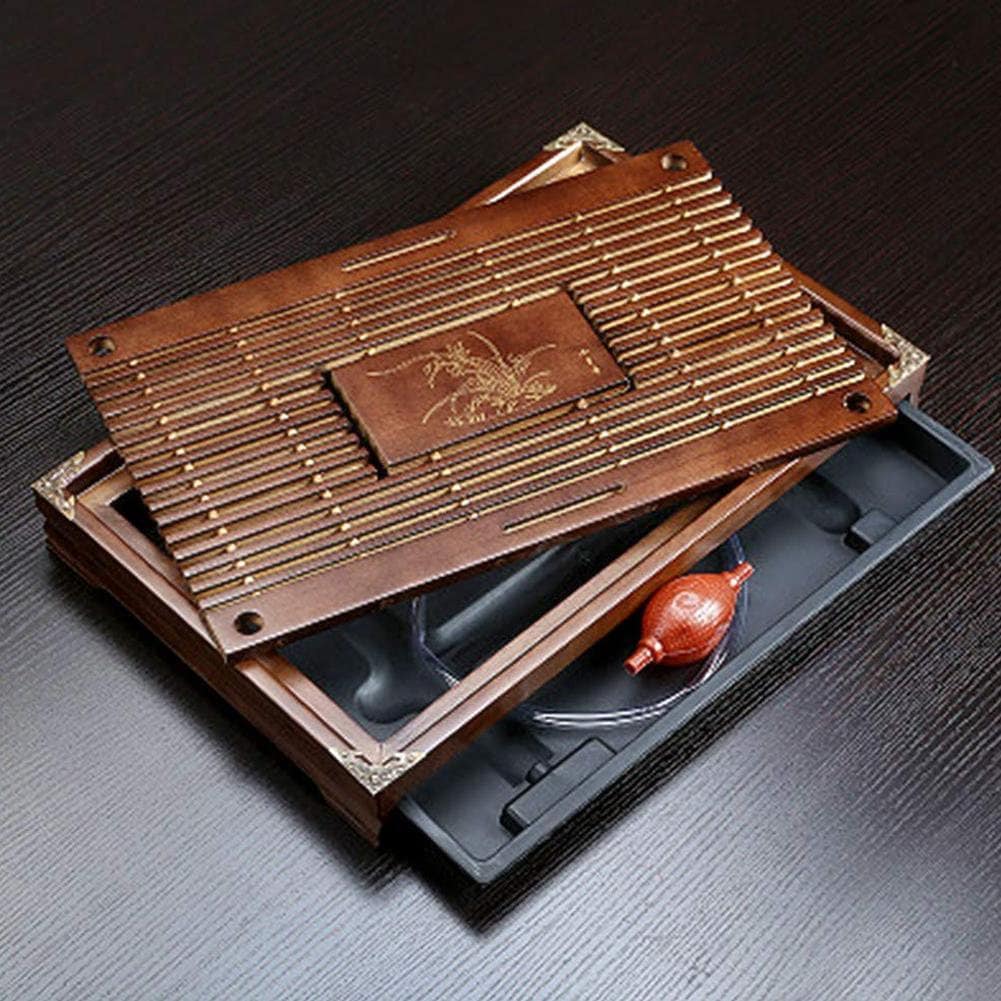 TeaFlow Kung-Fu Teebretttisch | Teetablett mit Wasserspeicher | Traditionelles Design für Teezeremonien & Dekoration