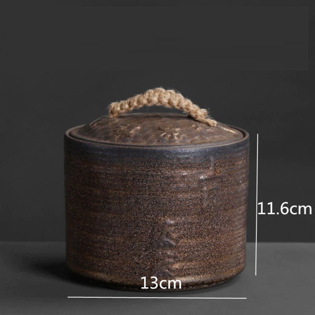 CeramoServe Steinzeug-Kanisterset | Modernes Design | Vorratsbehälter mit Deckel | Ideal für Küche & Haushalt