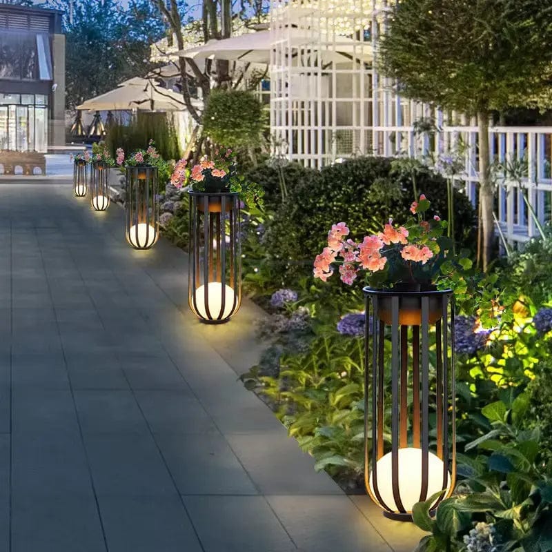 SunBloom™ Solar Blumenständer Lampe | LED Pflanzentopf Beleuchtung | Wasserdichte Garten Deko