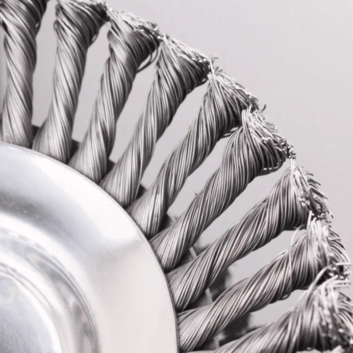 SteelBrush Stahldraht Rasentrimmerkopf | Unkrautbeseitigung | Langlebig & Effizient