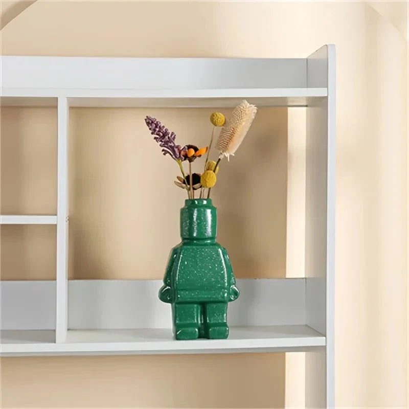 BrikVase Keramik-Vase im Lego-Stil | Kreative Deko | Stilvolle Wohnaccessoires