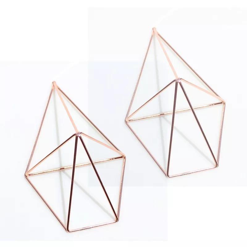 AeroDecor Geometrische Wandhalterungen für Luftpflanzen | 2-teiliges Set | Minimalistische Pflanzenhalter