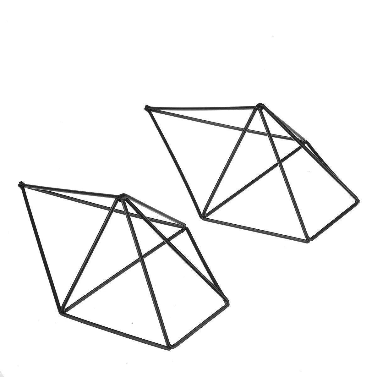 AeroDecor Geometrische Wandhalterungen für Luftpflanzen | 2-teiliges Set | Minimalistische Pflanzenhalter