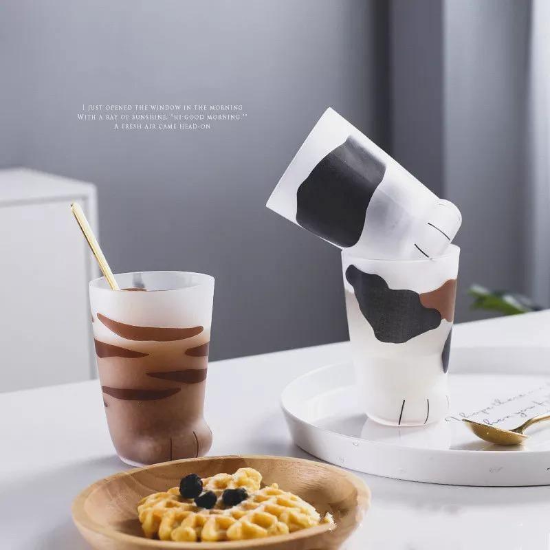 PawfectGlass Katzenpfoten-Design Gläser | Niedliche Trinkgläser für Zuhause | Deko & Funktion