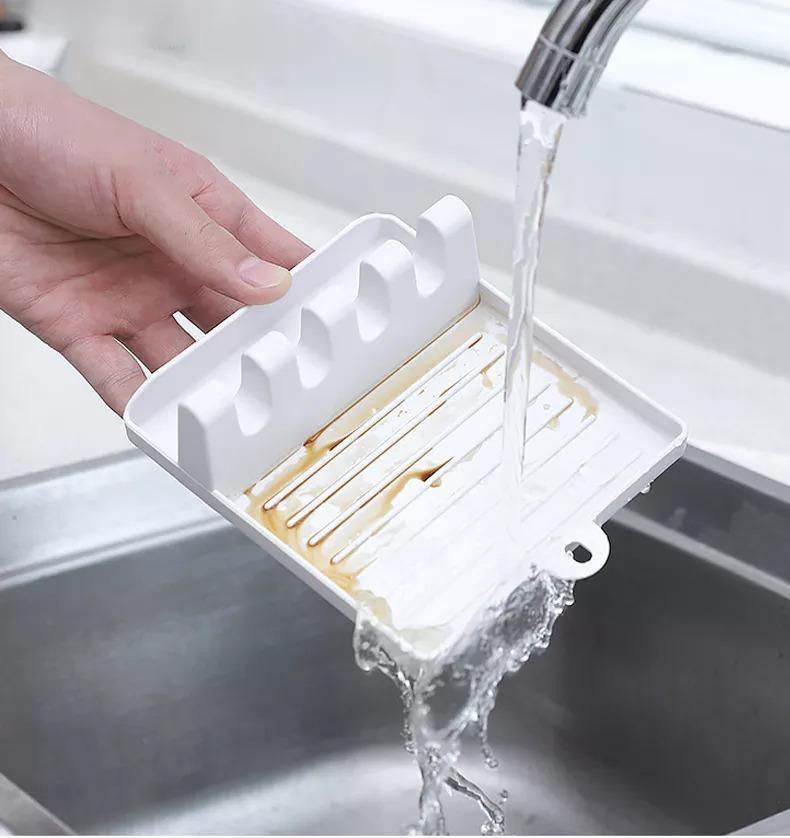 KitchenMate Anti-Rutsch Hitzebeständiger Küchenutensilienhalter | Praktischer Organizer für die Küche