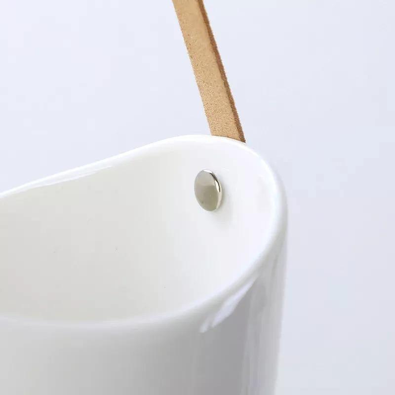 HangingCharm Keramik-Hängepflanzgefäße in Taschenform | Stilvolle Pflanzenhalter | Dekoration für Zuhause & Garten