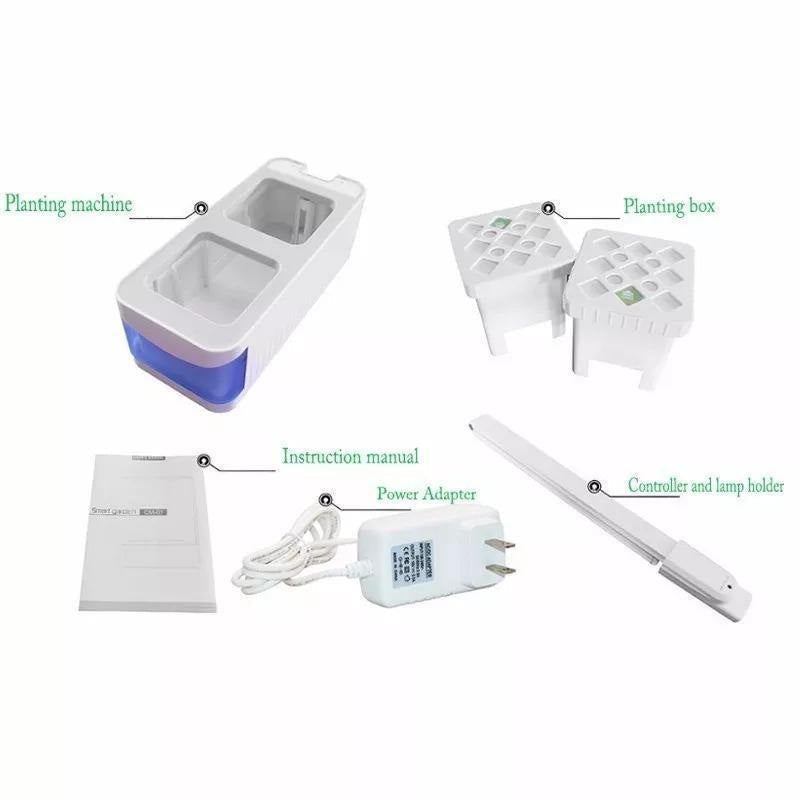 HerbGarden Hydroponisches LED-Kräuterbeet | Frische Kräuter das ganze Jahr über | Platzsparend | Einfache Bedienung