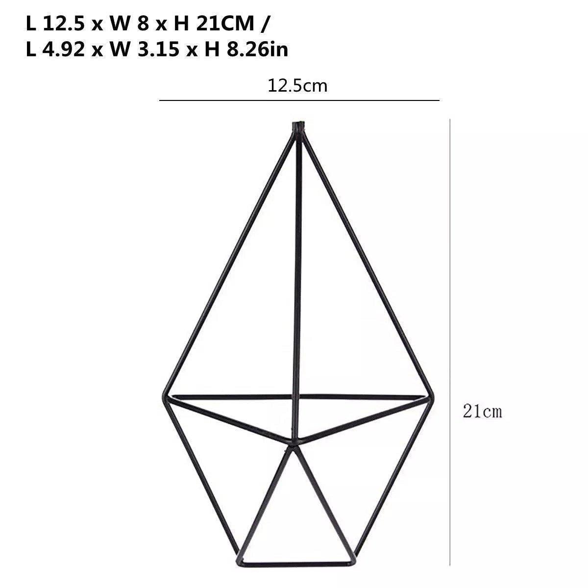 AeroDecor Geometrische Wandhalterungen für Luftpflanzen | 2-teiliges Set | Minimalistische Pflanzenhalter