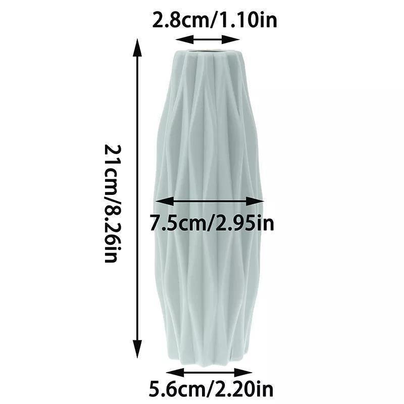 FormaSlim Geometrische Blumenvase | Schmale Vase | Modernes Design | Dekoration für Zuhause & Büro