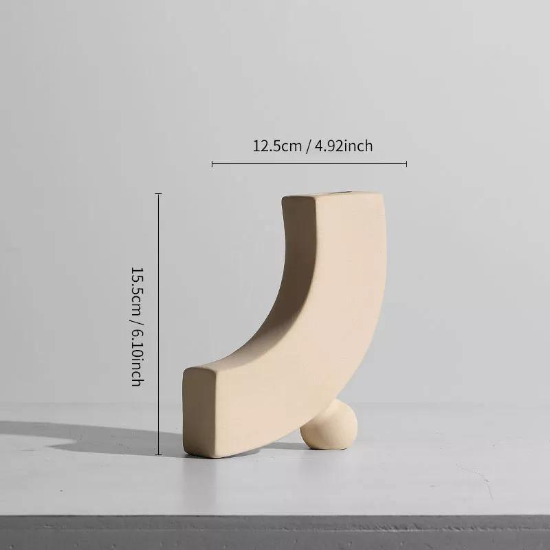 NordForma Hygge Keramikvase | Modernes Design | Zeitlose Dekoration für Zuhause